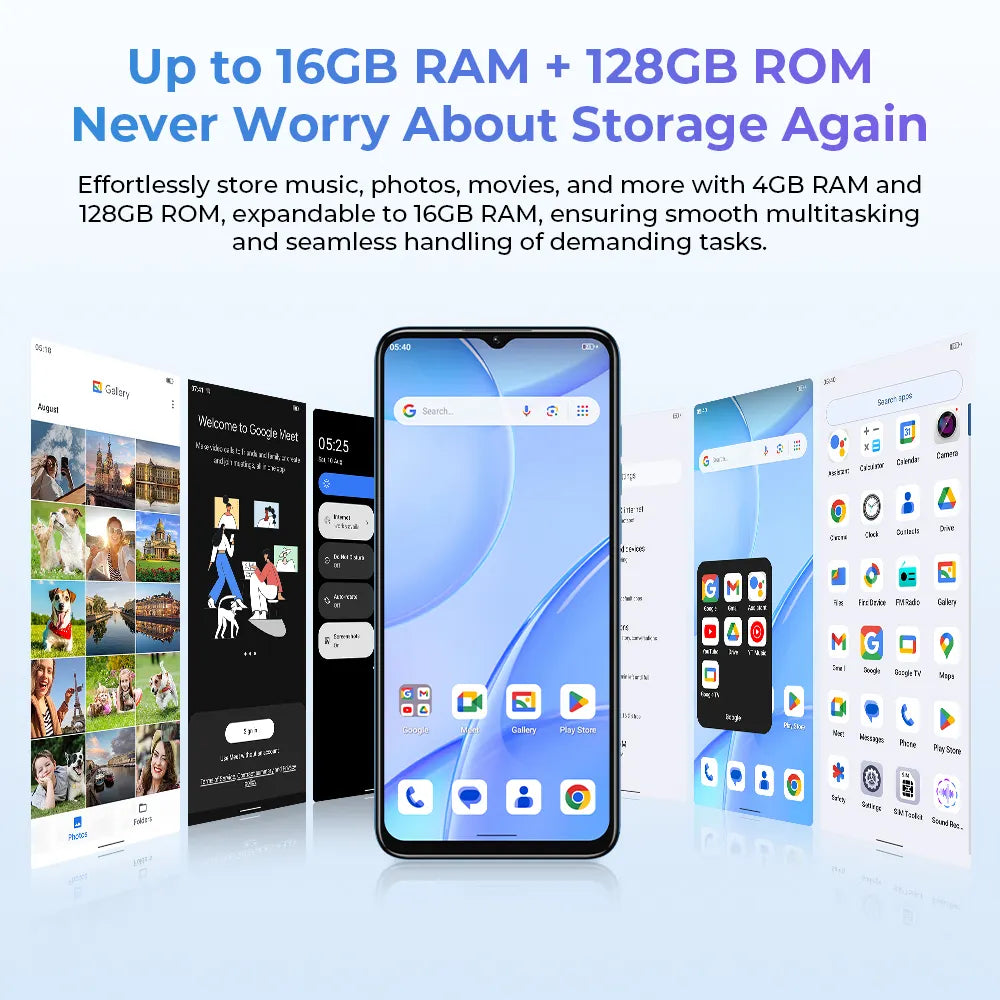 OUKITEL C57 Pro SmartPhone(16GB+128GB)4300mAh Battery 9.4mm Ultra-thin Body