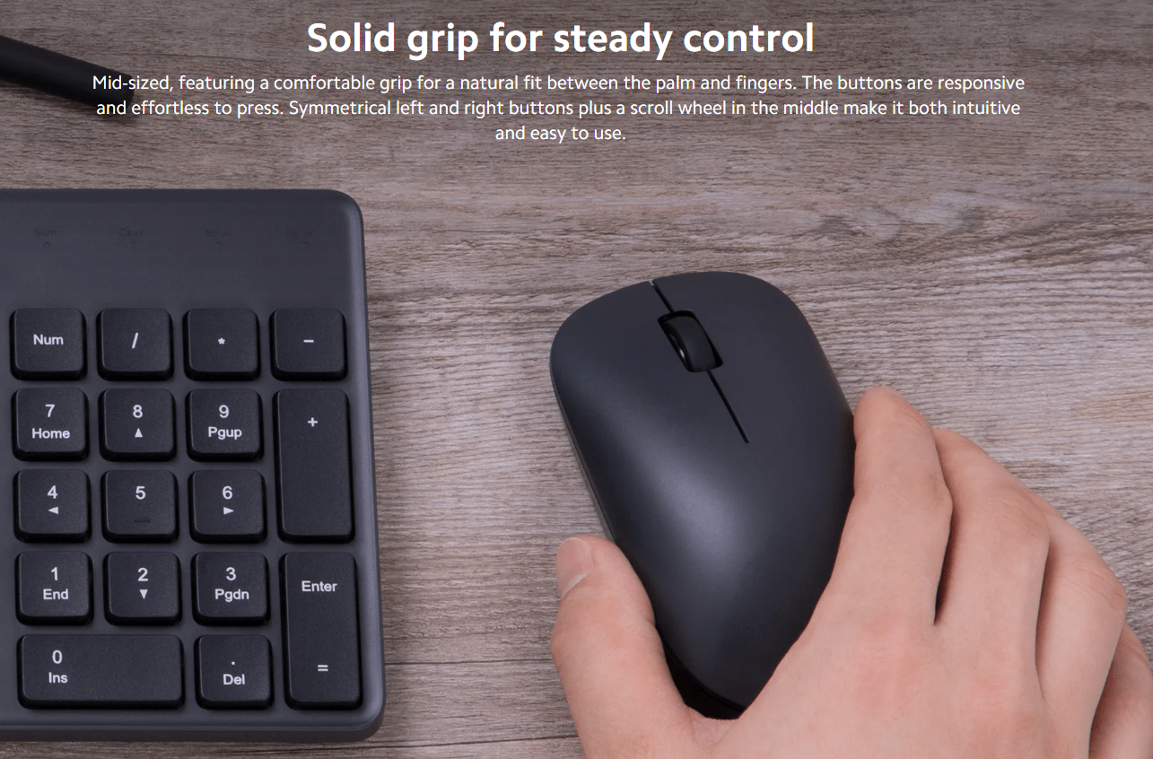 Xiaomi Wireless Mouse Lite Black XMWXSB01YM