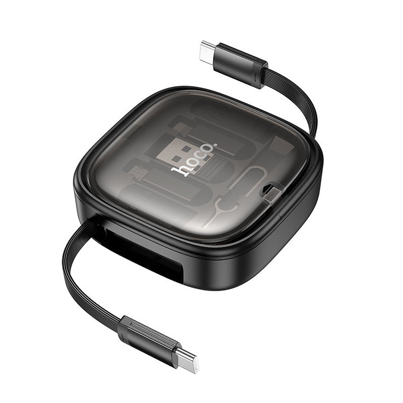 HOCO U140 Retractable Charging Data Cable Set (Lightning+Micro+Type-C)
