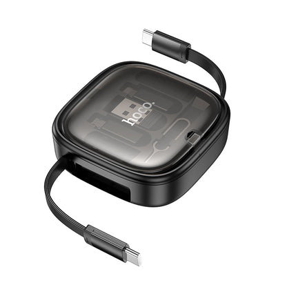 HOCO U140 Retractable Charging Data Cable Set (Lightning+Micro+Type-C)