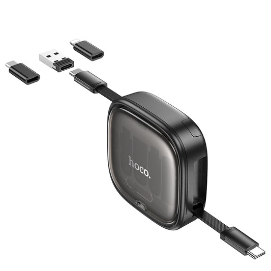 HOCO U140 Retractable Charging Data Cable Set (Lightning+Micro+Type-C)