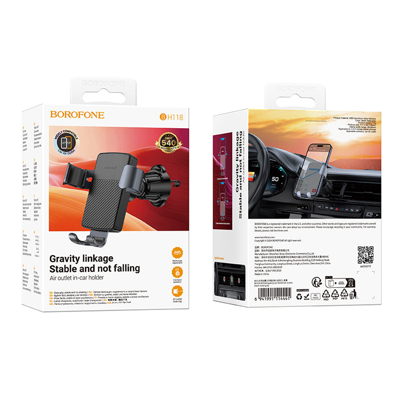 HOCO BOROFONE BH118 Gravity Car Holder for Air Outlet