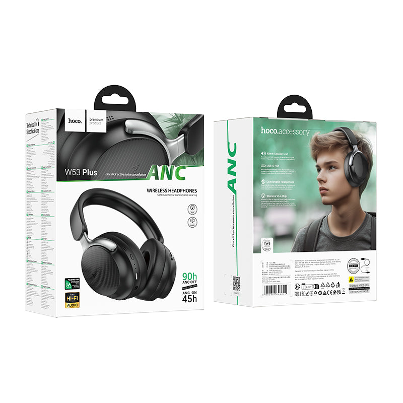 W53 Plus Tone ANC BT headphones