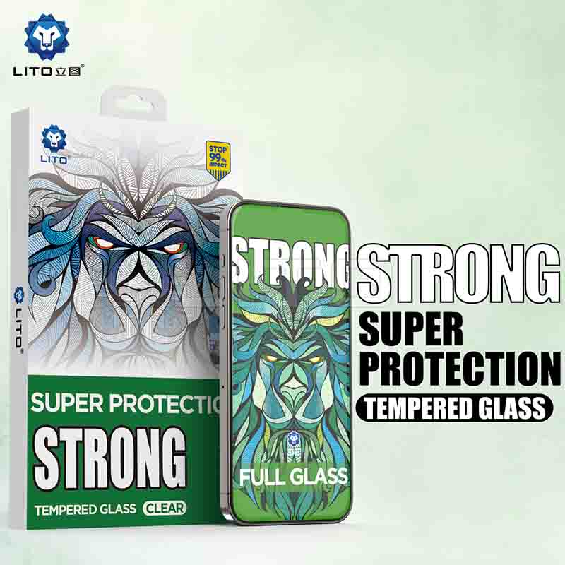 LITO D+ MAX CLEAR Strong Super Full Tempered Glass Screen Protector 1 piece for iPhone (Apple)