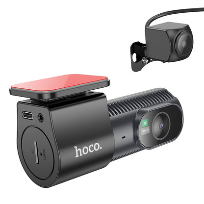 HOCO DV8 2K Display Hidden Driving Recorder (with Rear Camera) (Black)