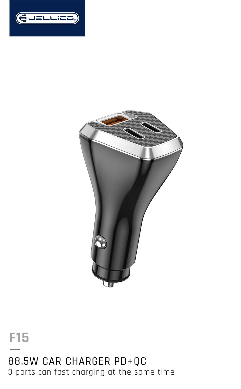 Jellico F15 88.5W Super Fast Car Charger