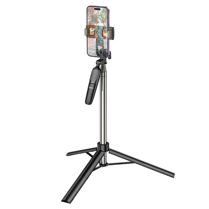 HOCO K19 Live Broadcast Holder (with Bluetooth Remote) Selfie Stick Tripod Tabletop Phone Holder