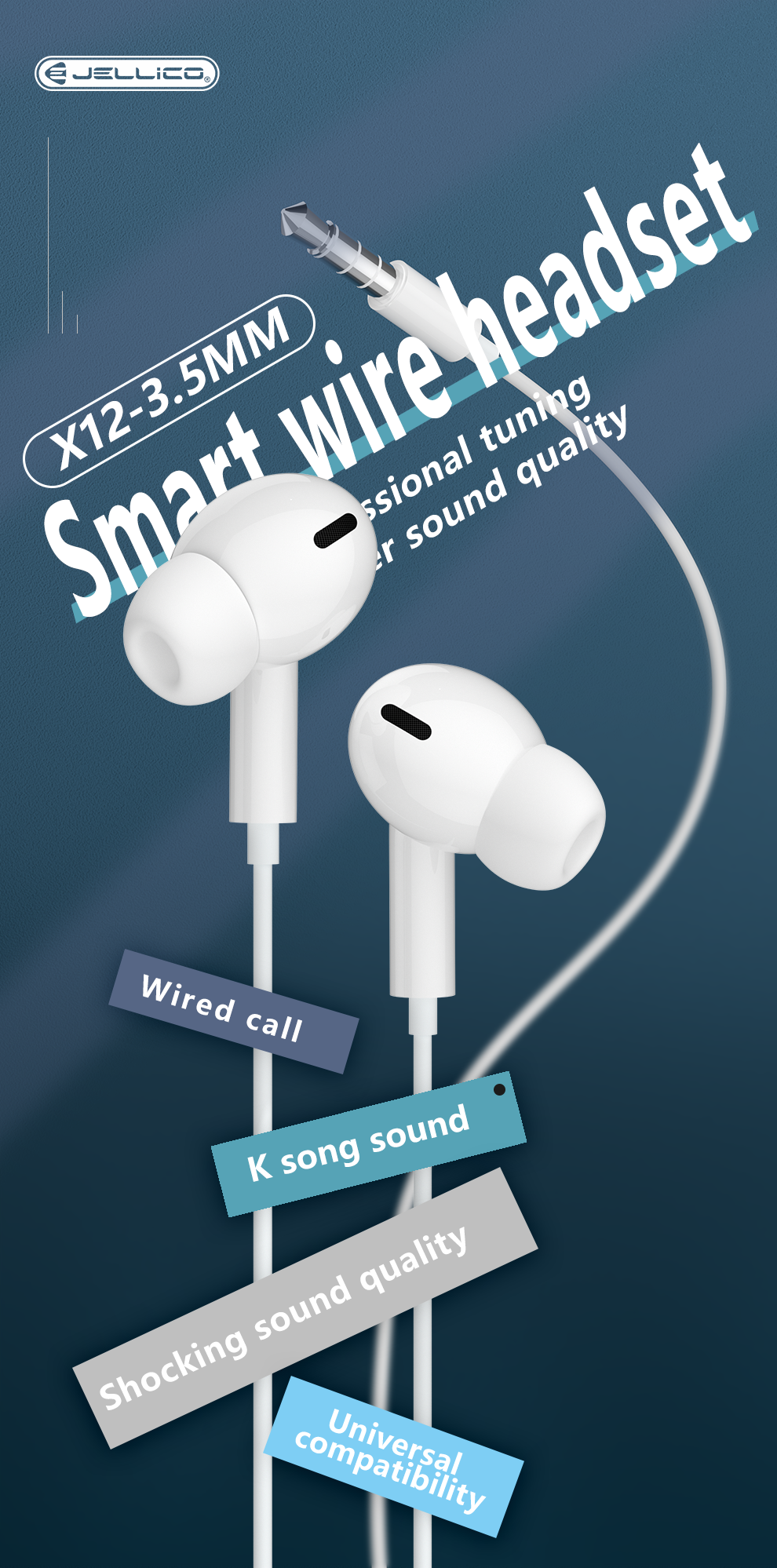 Jellico X12 3.5mm Earphone