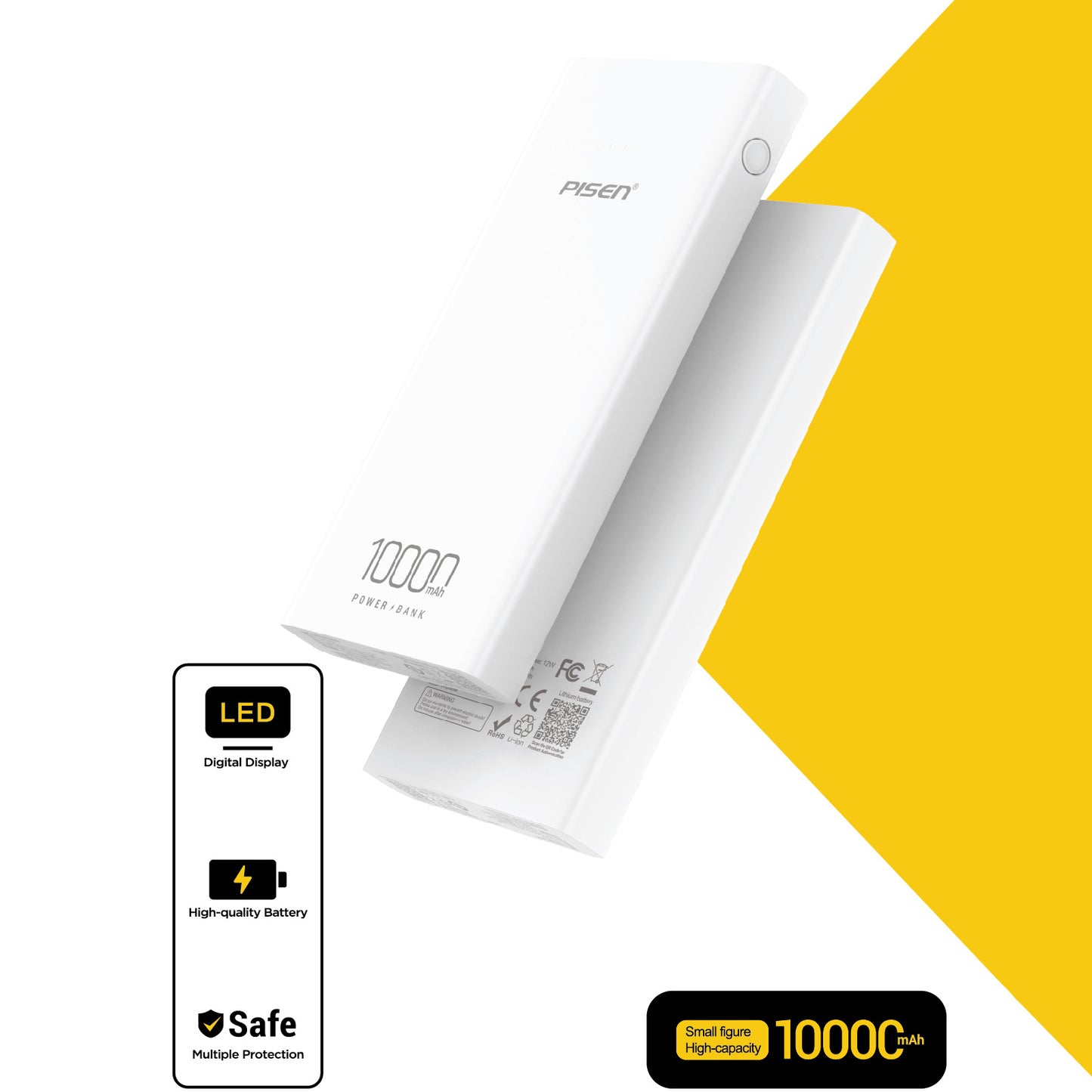 PISEN TS-D324 Mr White Ultra 10000mAh Power Bank