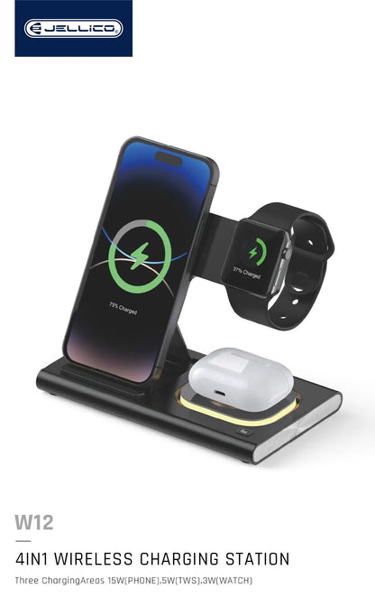 Jellico W12 4in1 Wireless Charging Dock