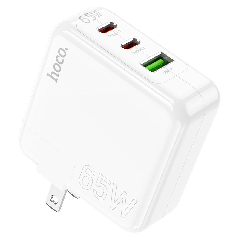 HOCO C115 PD65W + QC3.0 Three-Port(2C1A) Charger (US)