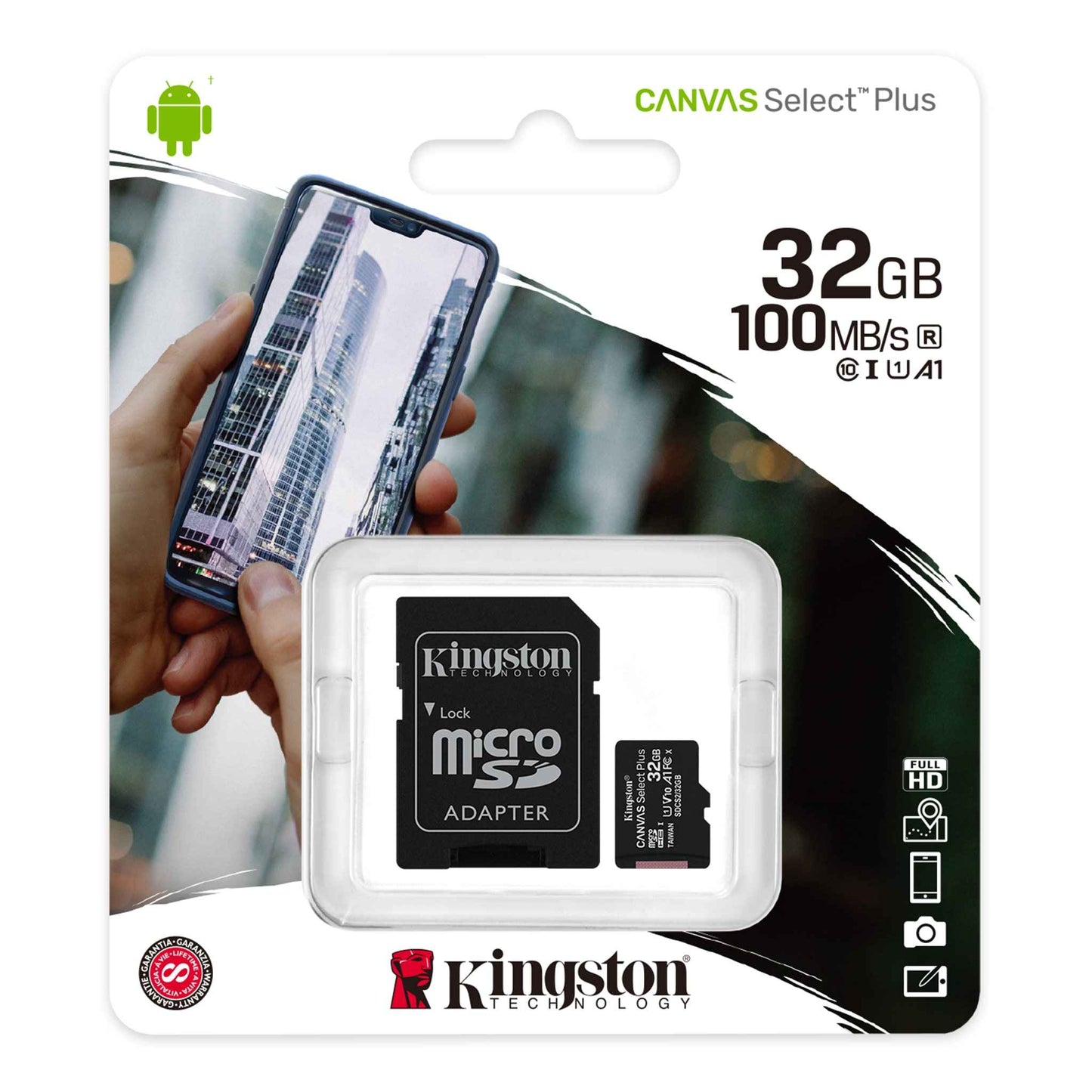 Kingston SDCS2/32GBCR Micro SD Card with Adapter 32GB