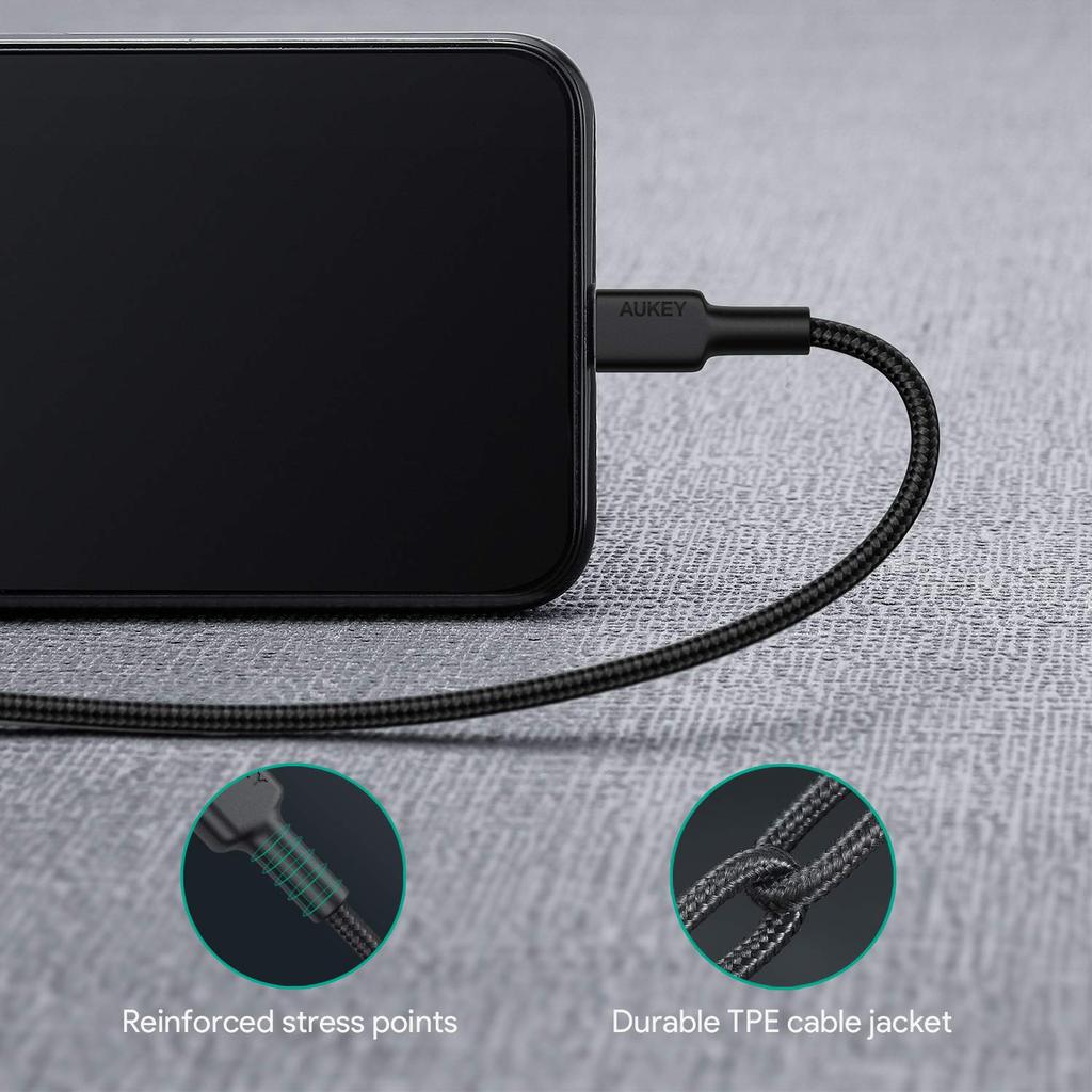 AUKEY CB-CL1 PD MFI USB-C to Lightning Cable 1m