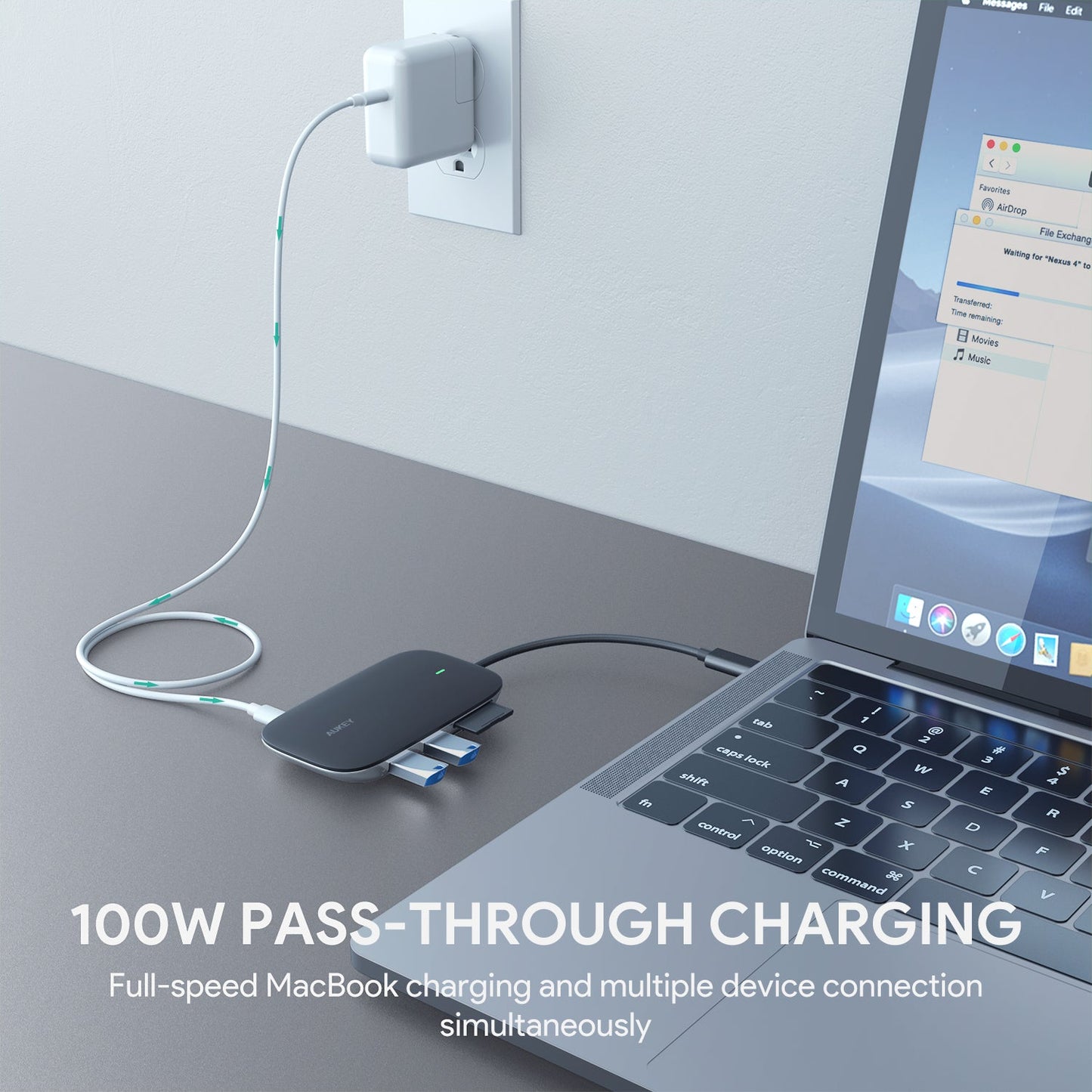 AUKEY CB-C68 Unity Series 7-in-1 USB-C Hub with 100W PD