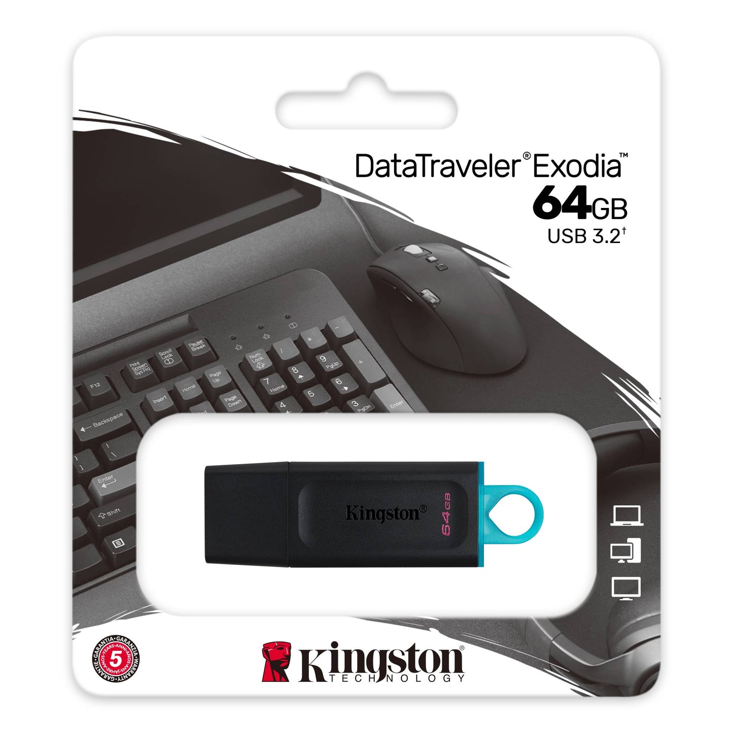 Kingston DTX/64GBCR DataTraveler Exodia USB Drive 64GB