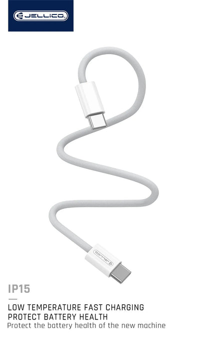 Jellico IP15 USB-C PD 60W Fast Charging Data Cable 1m