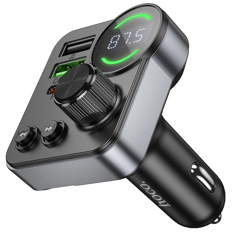 HOCO E86 48W PD30W+QC3.0 Car Charger with Bluetooth + FM Transmitter