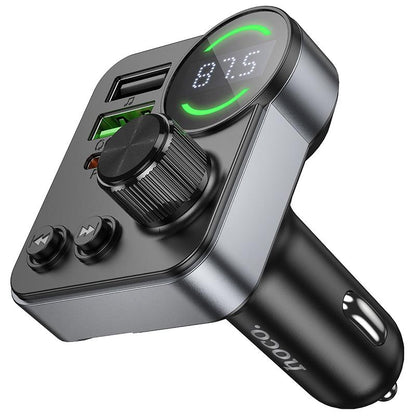 HOCO E86 48W PD30W+QC3.0 Car Charger with Bluetooth + FM Transmitter