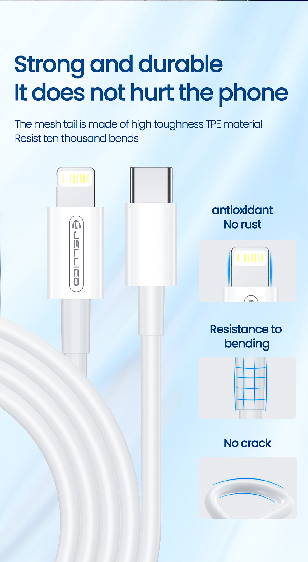 Jellico B1 PD Type-C TO Lightning USB CABLE 1m