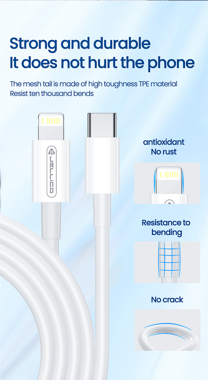 Jellico B1 PD Type-C TO Lightning USB CABLE 1m