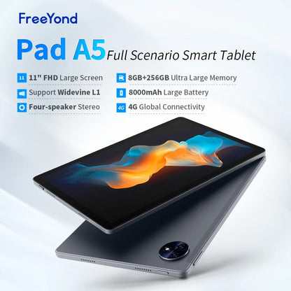 FreeYond Pad A5 Tablet with free Fold Folio Case