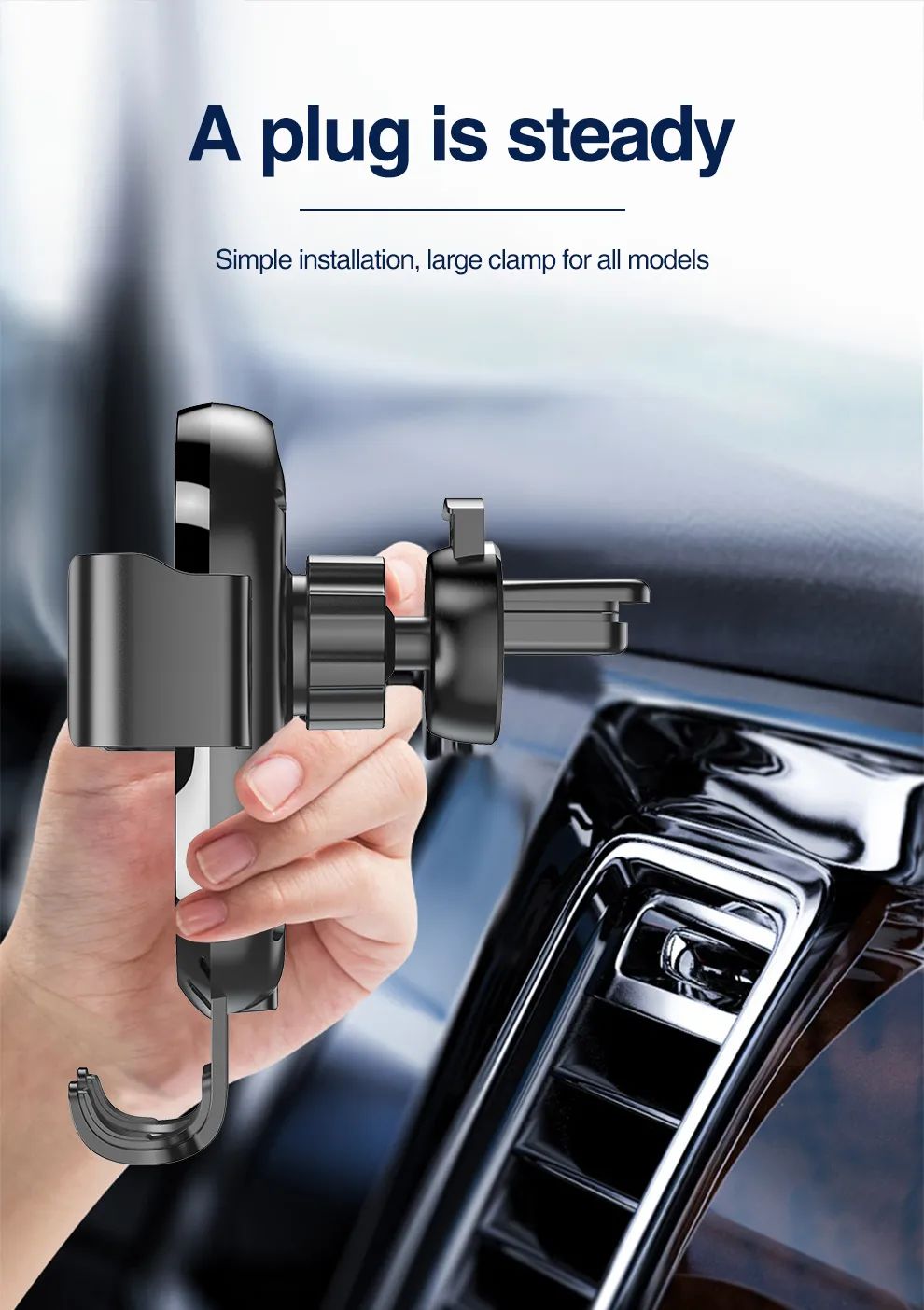 Jellico W2 Auto-position Gravity Wireless Car Holder