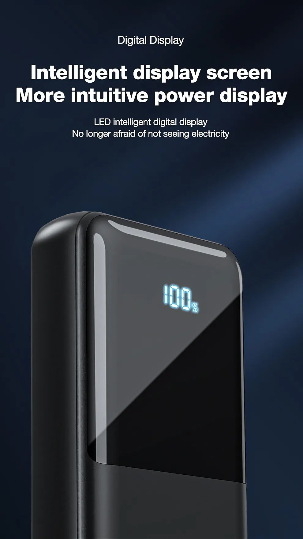 Jellico P28 10000mAh Power Bank with LED Digital Display