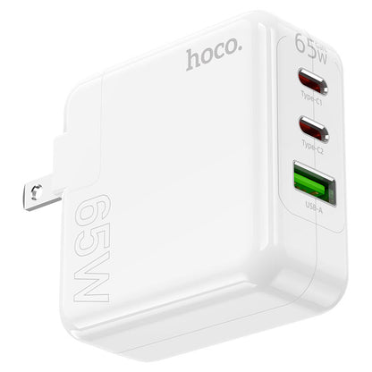 HOCO C115 PD65W + QC3.0 Three-Port(2C1A) Charger (US)