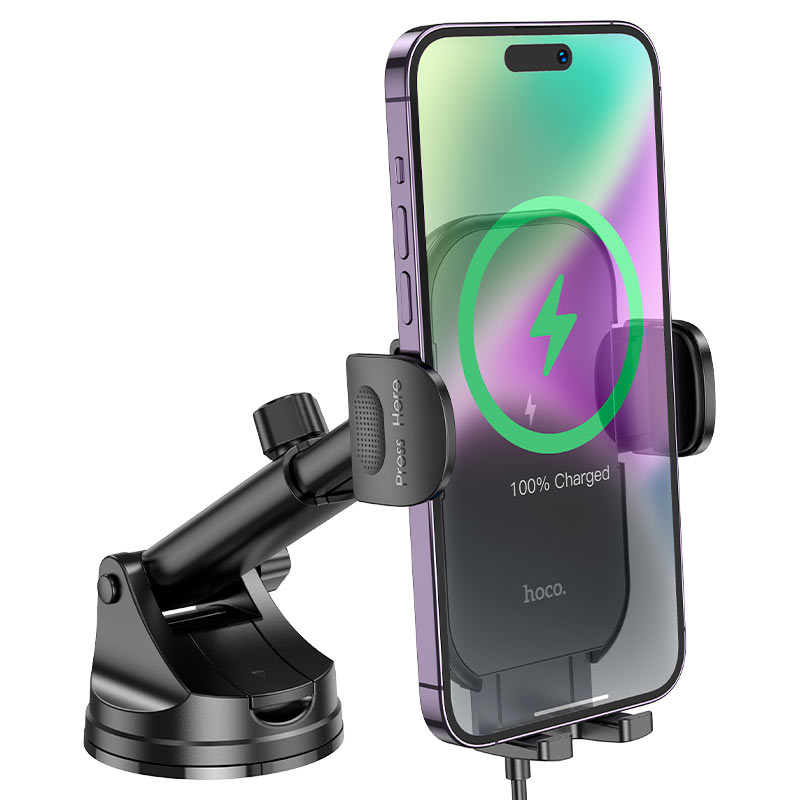 HOCO HW5 Wireless Charging Car Holder for Dashboard