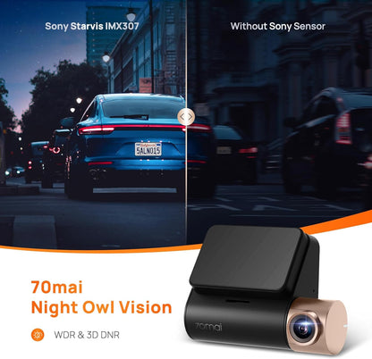 70mai Dash Cam Lite with Sony Sensor (Lite 2 does not have Sony sensor)