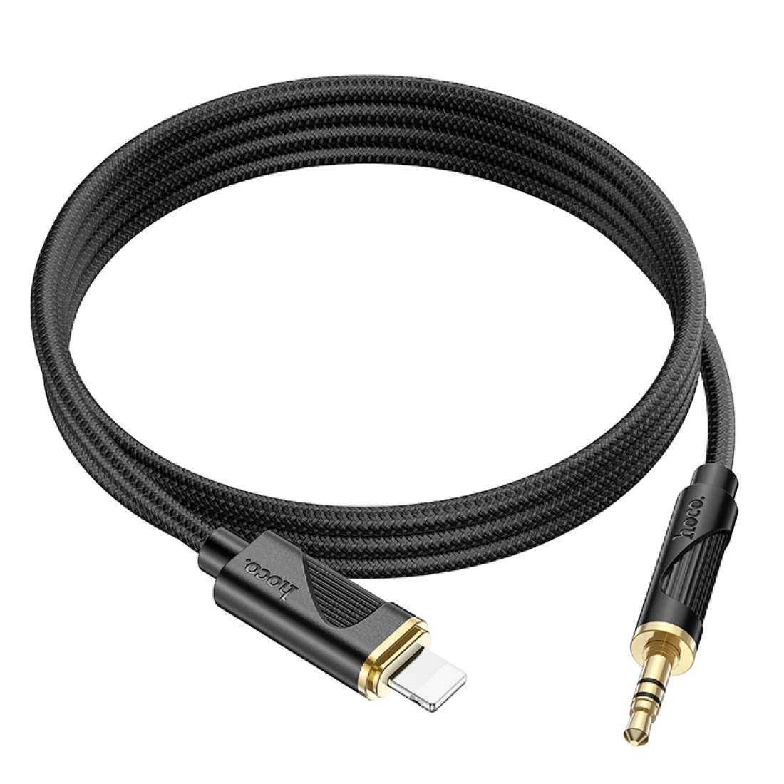 HOCO UPA30 Nylon Lightning to 3.5mm Male Digital Audio Conversion Cable 1m