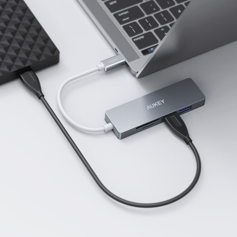 AUKEY CB-C72 Unity Slim 5-in-1 USB-C Hub