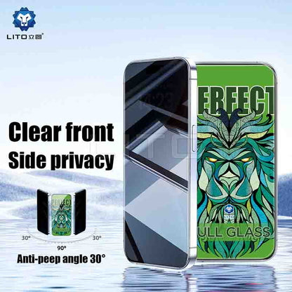 LITO D+ MAX Privacy Strong Super Full Tempered Glass Screen Protector 1 piece for iPhone (Apple)