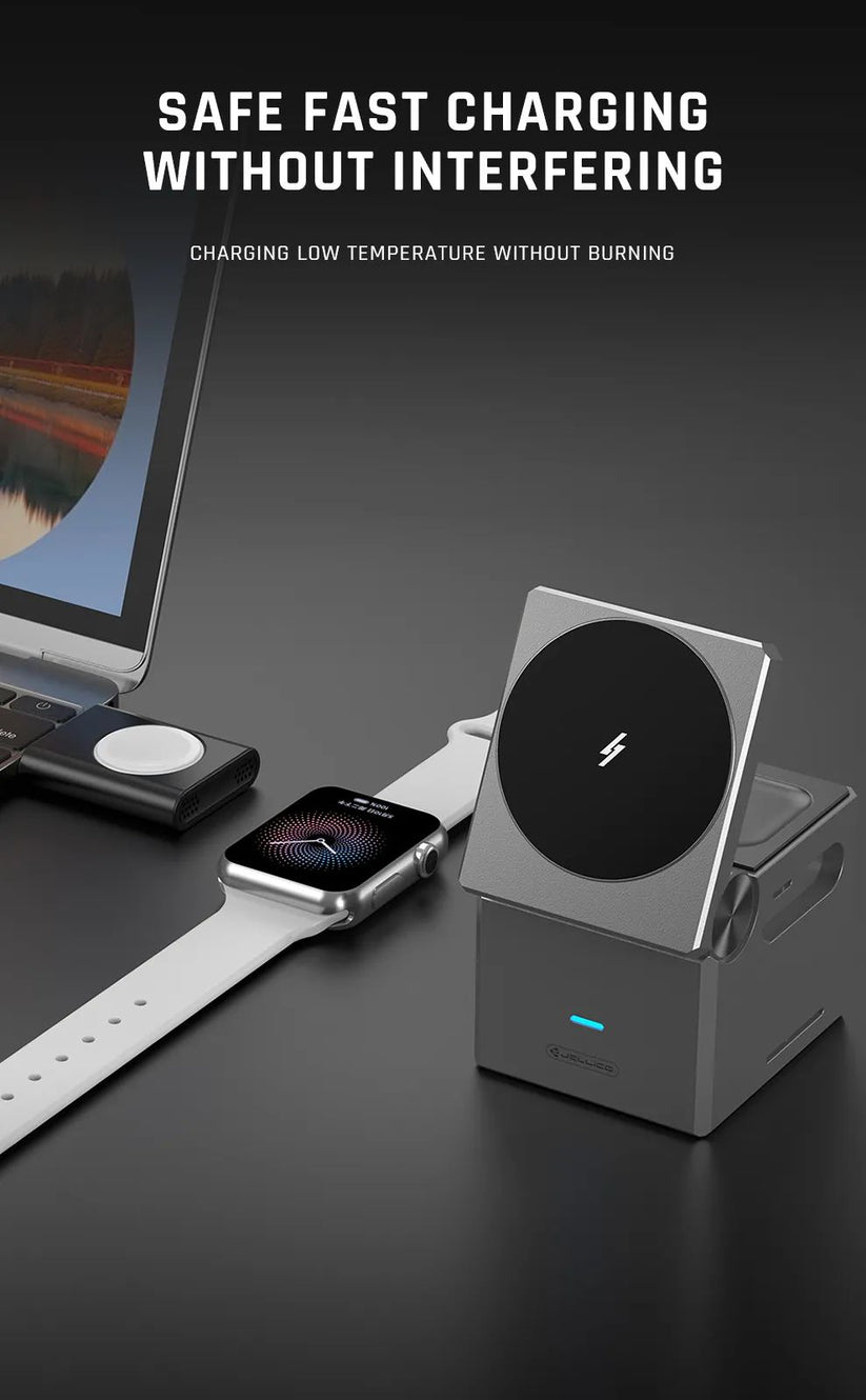 Jellico W16 3-IN-1 Cube Wireless Charger description image 2