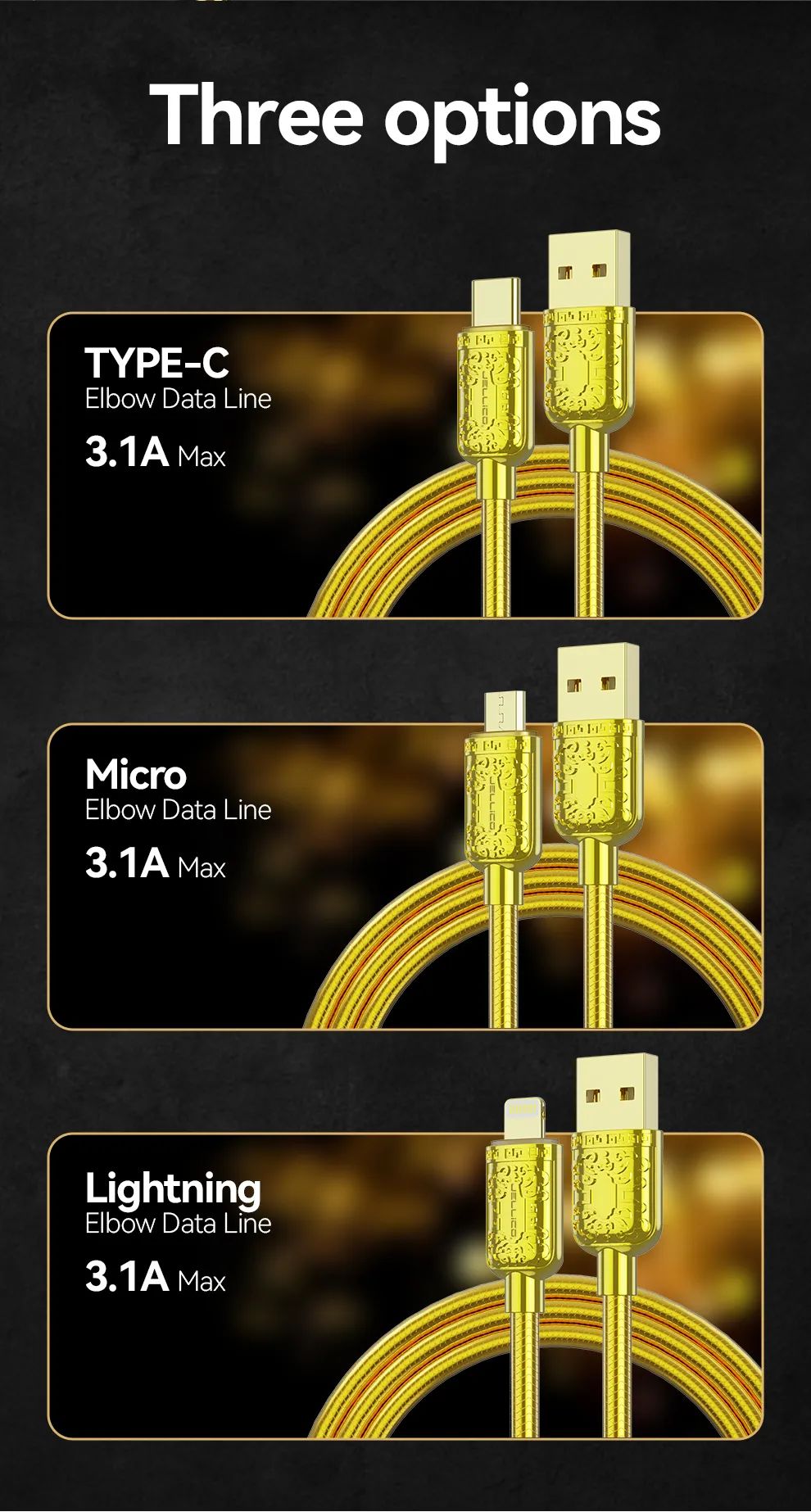 A24 450Mbps Data Transfer Cable 3.1A