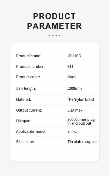 Jellico B11 3 IN 1 Cable