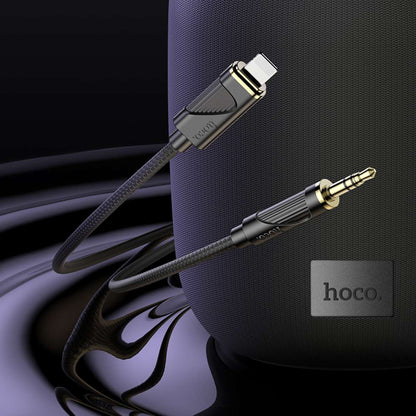 HOCO UPA30 Nylon Lightning to 3.5mm Male Digital Audio Conversion Cable 1m