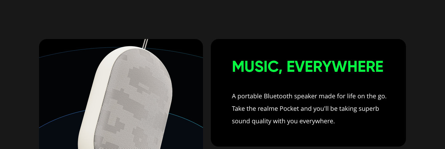 realme RMA2007 Pocket Bluetooth Speaker