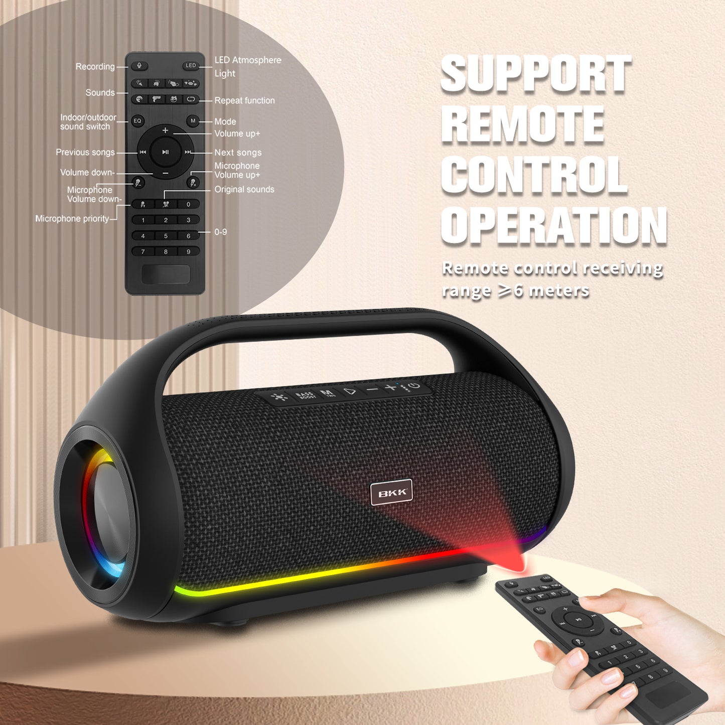 BKK B60 Bluetooth Speaker Black