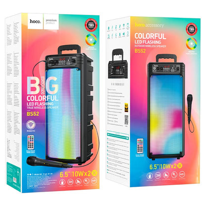 HOCO BS52 Outdoor Wireless Speaker with Wired Microphone