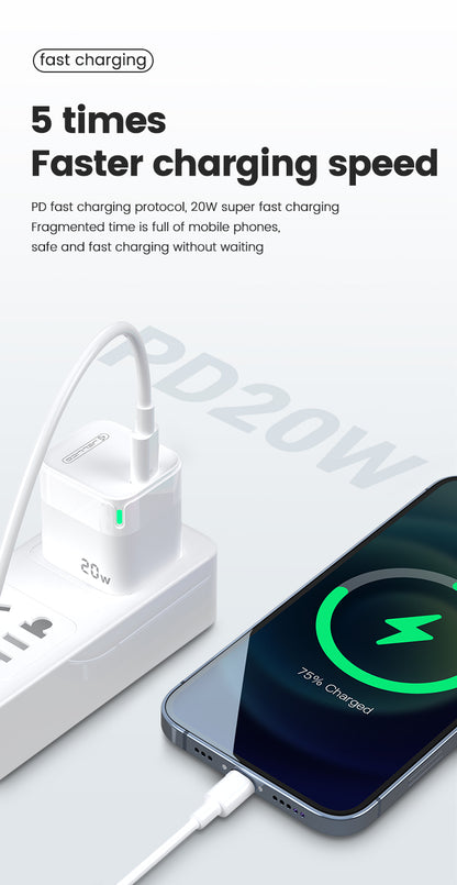 Jellico C51 Mini PD Fast Charger White