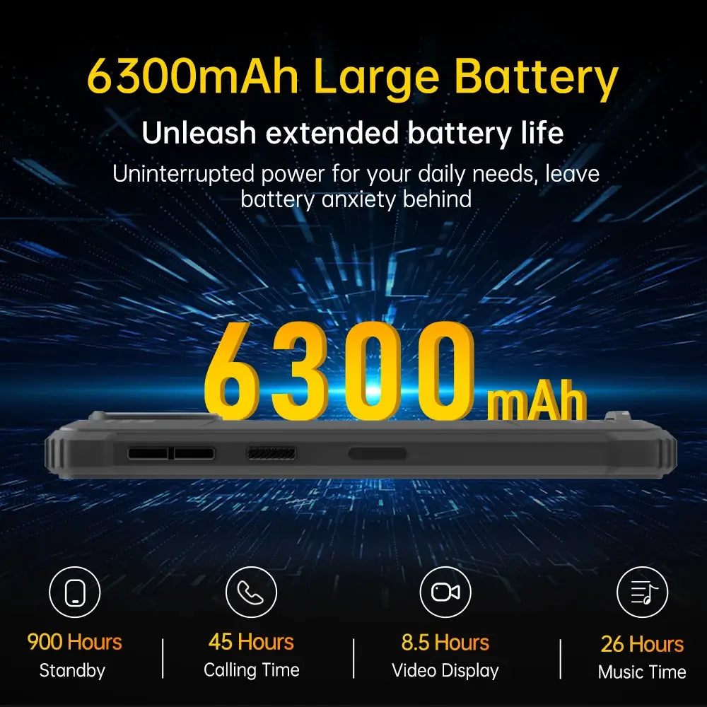 OUKITEL WP32 Rugged SmartPhone (4GB+128GB) 6300mAh Android 14