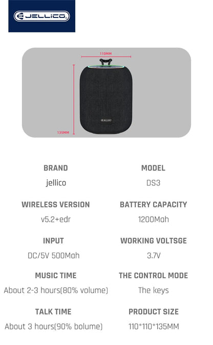 Jellico DS3 Portable Wireless Spearker