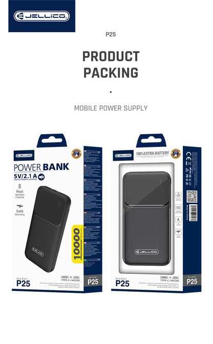 Jellico P25 10000mAh Power Bank