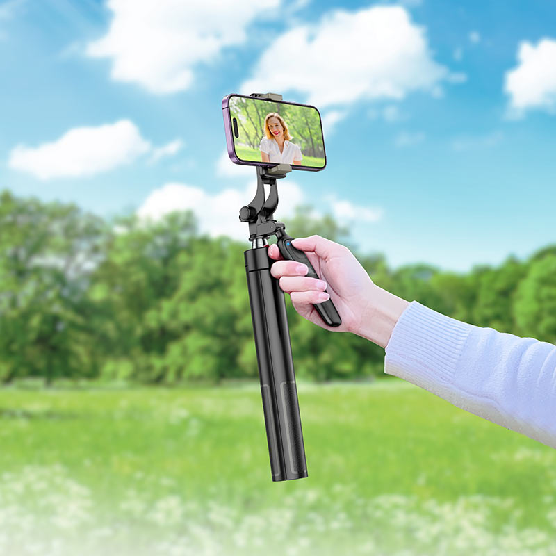 HOCO K19 Live Broadcast Holder (with Bluetooth Remote) Selfie Stick Tripod Tabletop Phone Holder