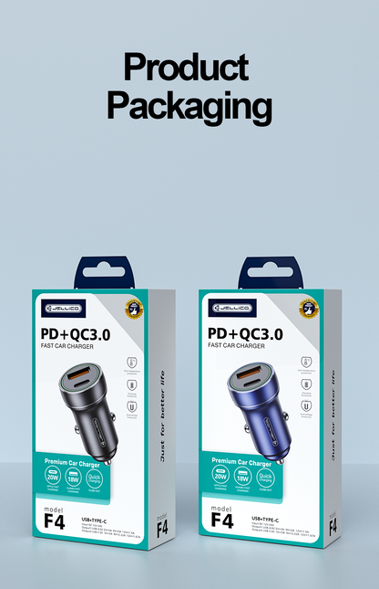 Jellico F4 QC+PD 20W Car charger