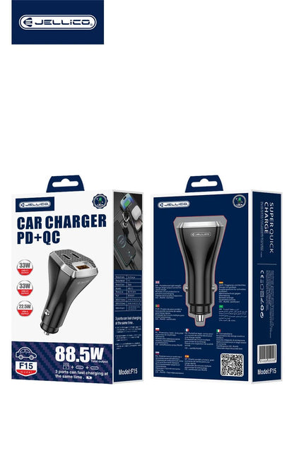 Jellico F15 88.5W Super Fast Car Charger