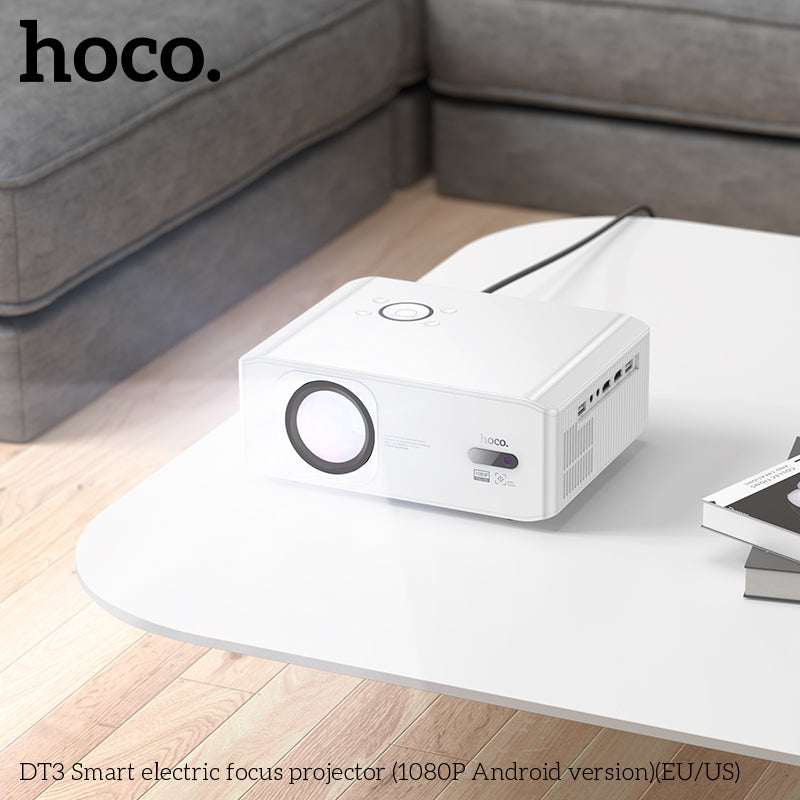 HOCO DT3 Smart Electric Focus Projector (Android version 1080P)