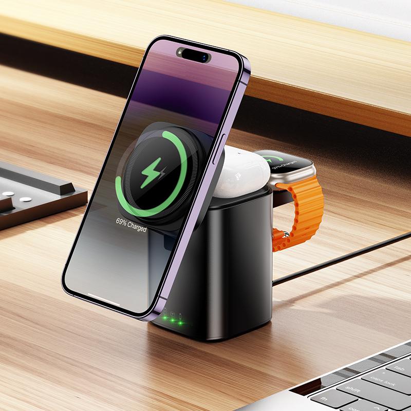 HOCO CQ20 3-in-1 Wireless Charging Dock