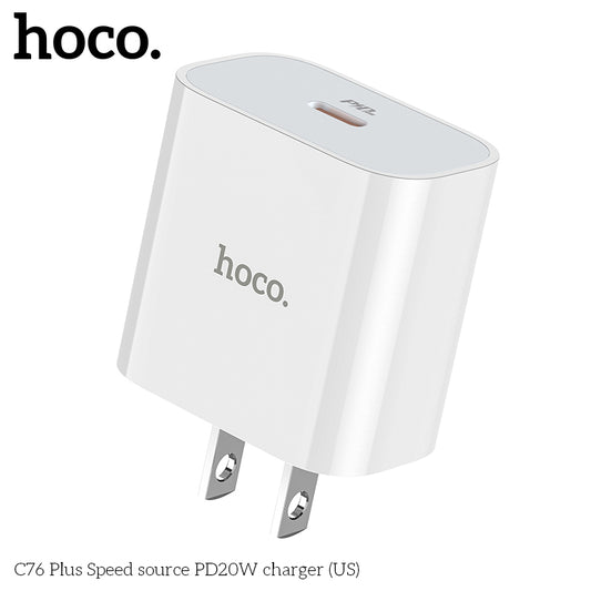 HOCO C76 Plus Fast Charger PD3.0 Type-C PD20W